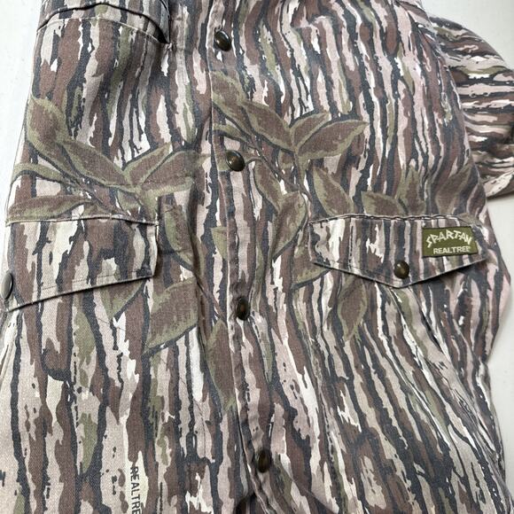 Vintage Realtree Spartan Camo Jacket Men's Size M Hunting Brown Green Camouflage - Picture 12 of 12